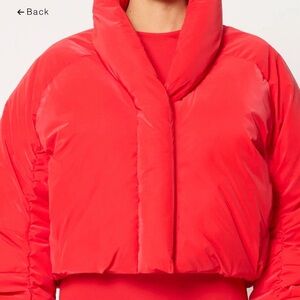 Bold Red Women's Puffer Jacket